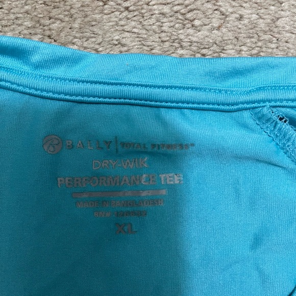 Bally athletic outfit shirt XL pants L gray and aqua blue womens - Picture 2 of 5